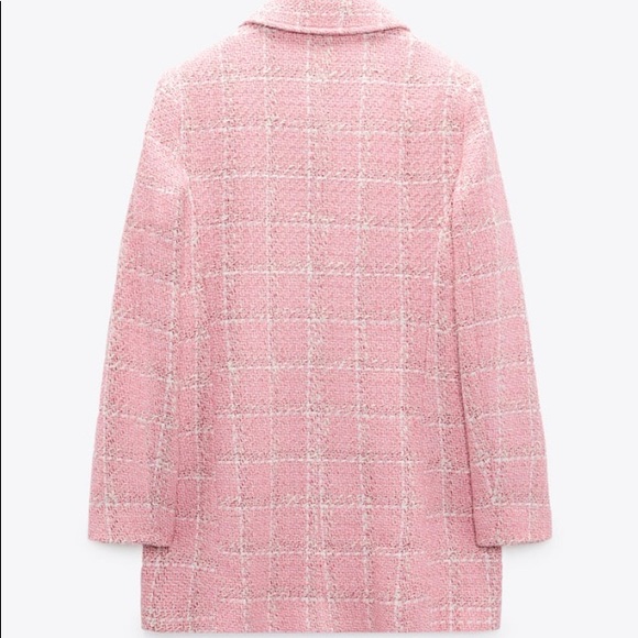 TEXTURED PLAID COAT || ZARA || YKCLOSET - Picture 5 of 10